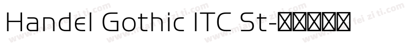 Handel Gothic ITC St字体转换
